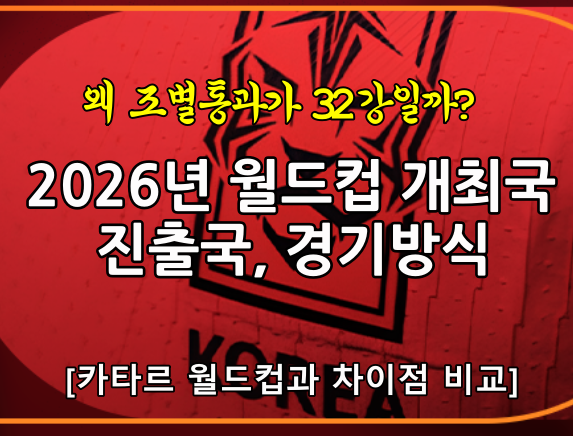 월드컵경기방식 비교