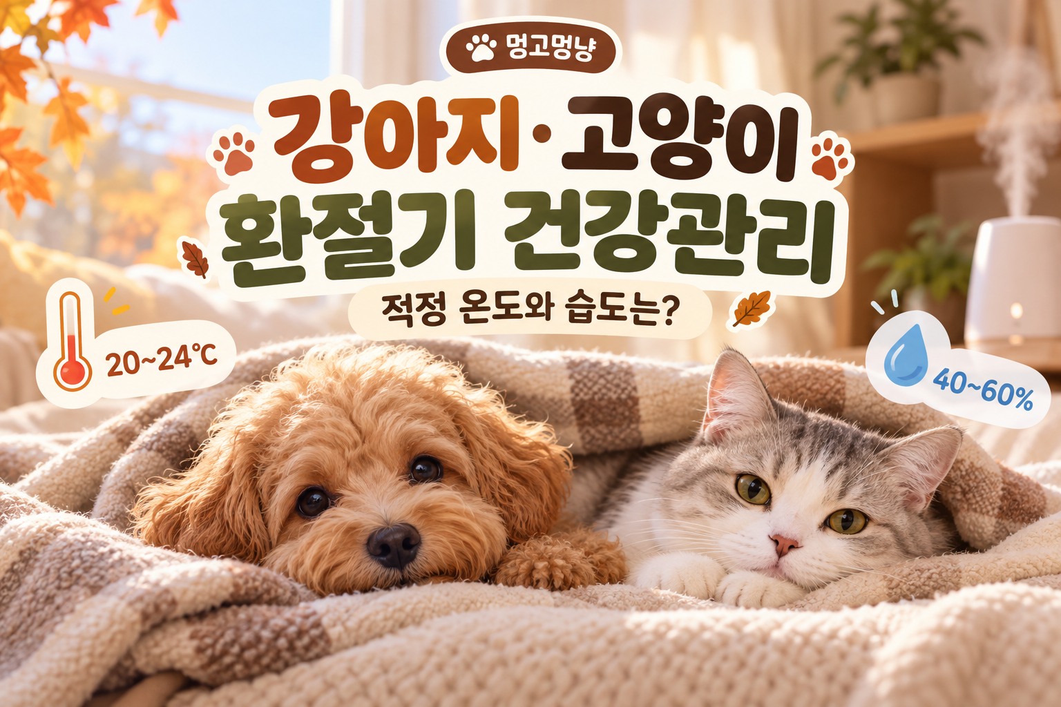 강아지, 고양이 환절기 건강관리