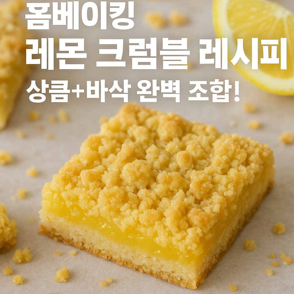 레몬 크럼블 레시피