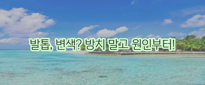 발톱무좀 원인과 증상 그리고 없애는 방법 확실하게 알아봐요!