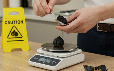 저울에 달아 적정량 섭취