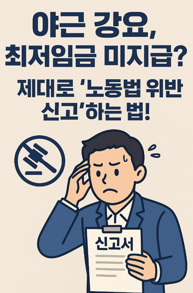 야근 강요, 최저임금 미지급? 제대로 &lsquo;노동법 위반 신고&rsquo;하는 법!