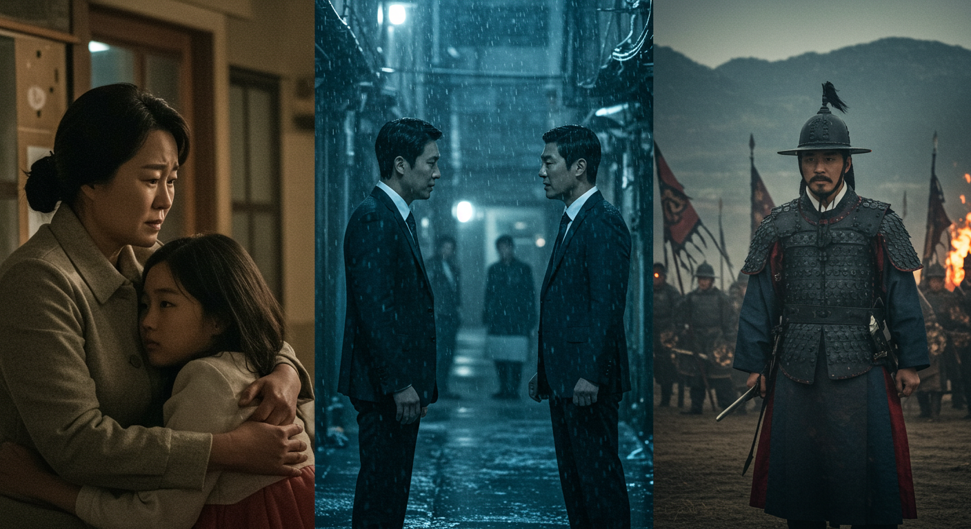 한국 영화 장르와 대표 작품 (드라마, 범죄, 역사)