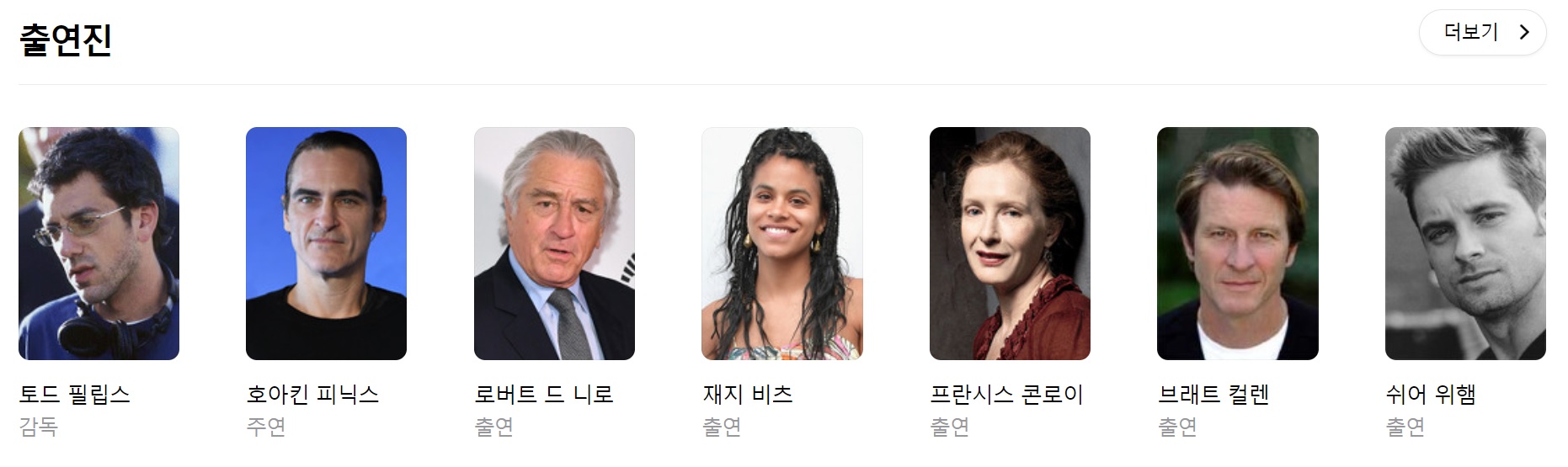 조커 영화 출연진