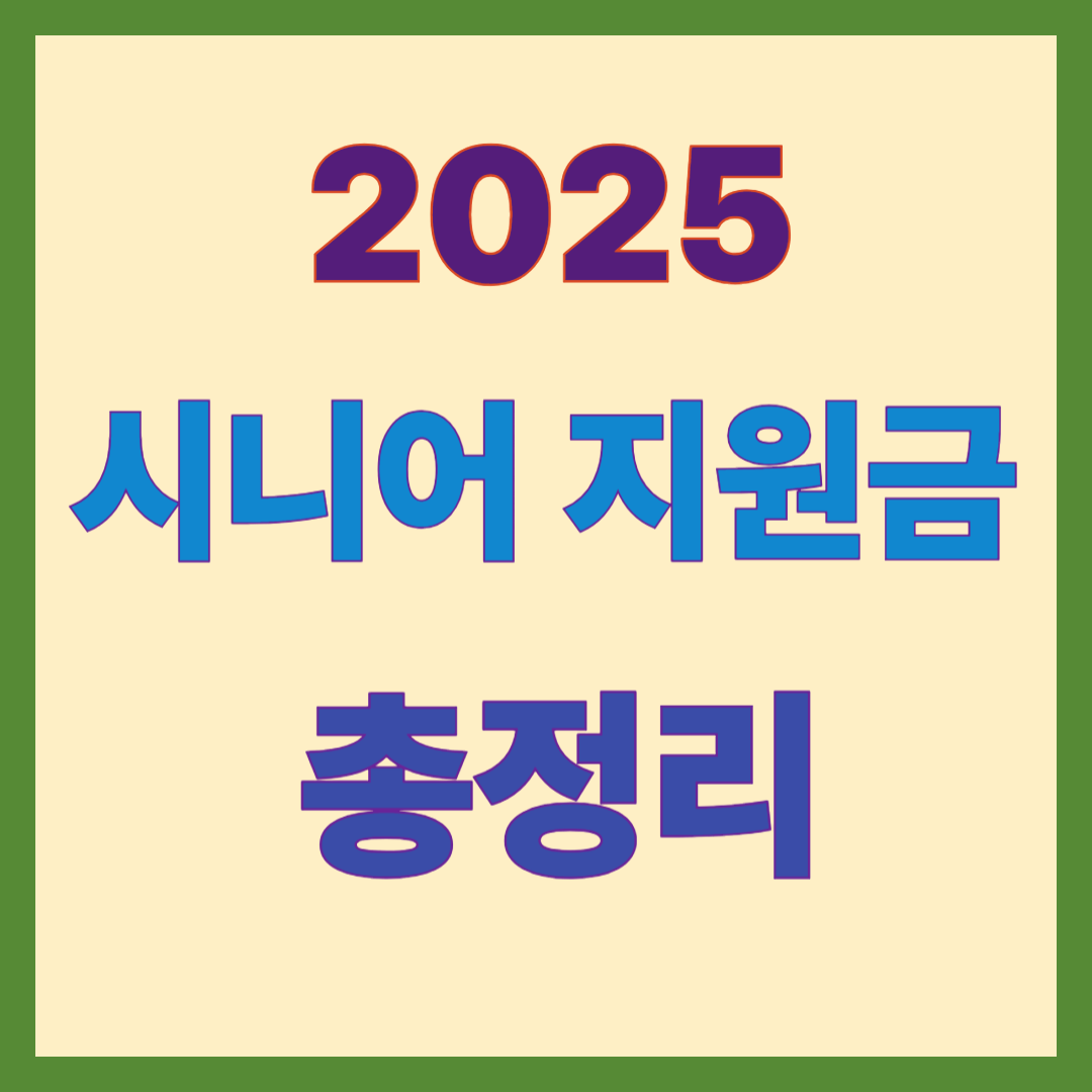 2025 시니어 정부지원금 상세보기 썸네일