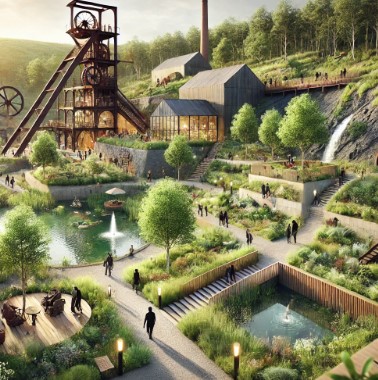 @폐광지역을 활용한 생태공원 이미지