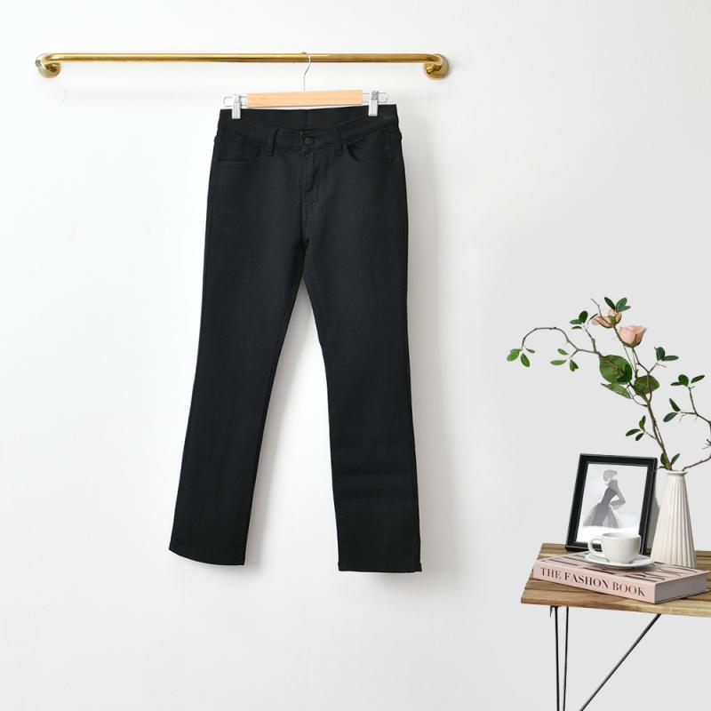 여자 청바지 3단 기장 여성 블랙진 허리 밴딩 스판 빅사이즈 2XL까지