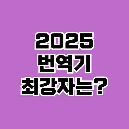 번역기 선택 가이드라인을 담은 블랙 앤 화이트 이미지