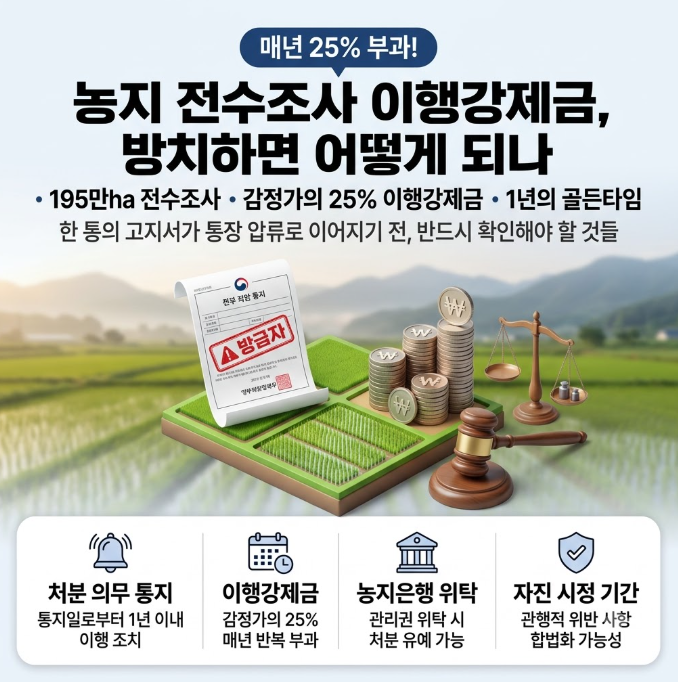 농지전수조사과태료 방치
