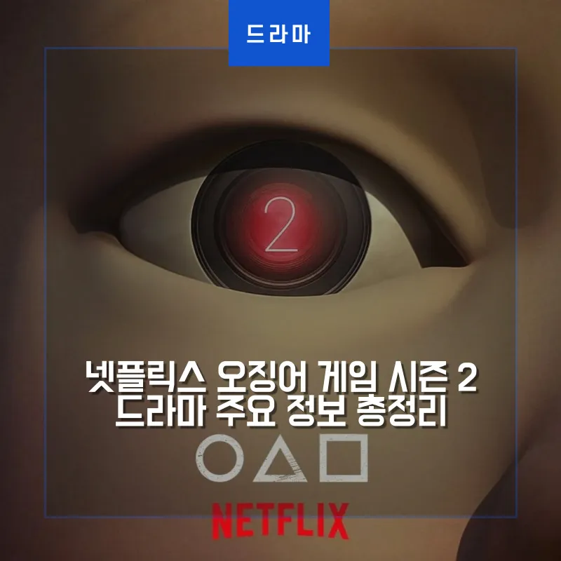 오징어 게임 영희의 오른쪽 눈동자에 숫자2라 적혁 있는 오징어 게임 시즌2 썸네일