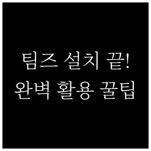 데스크톱부터 모바일까지 MS 팀즈 완..