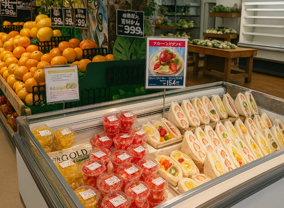 슈퍼 사이키 마트의 내부