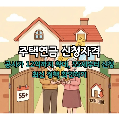 주택연금 신청자격 ❘공시가 12억까지 확대, 55세부터 신청 가능! (완벽 가이드)