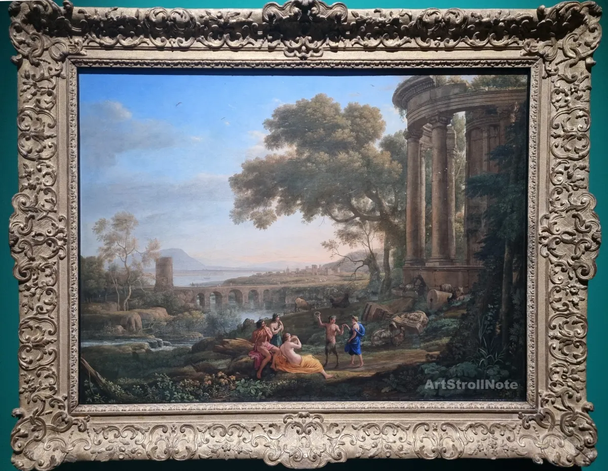 Claude Lorrain_Landscape with Nymph and Satyr Dancing-ArtStrollNote
