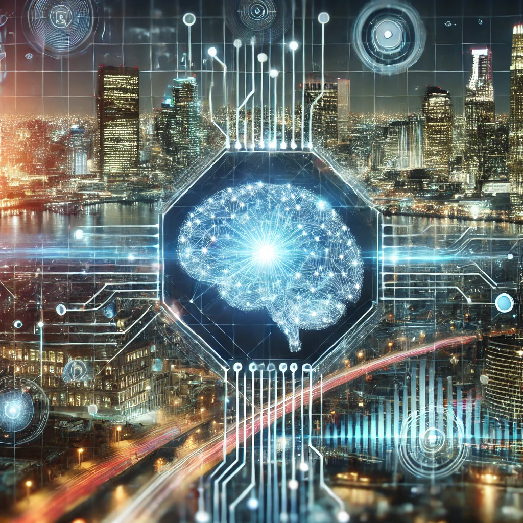 AI 기술을 표현한 미래 관련 이미지