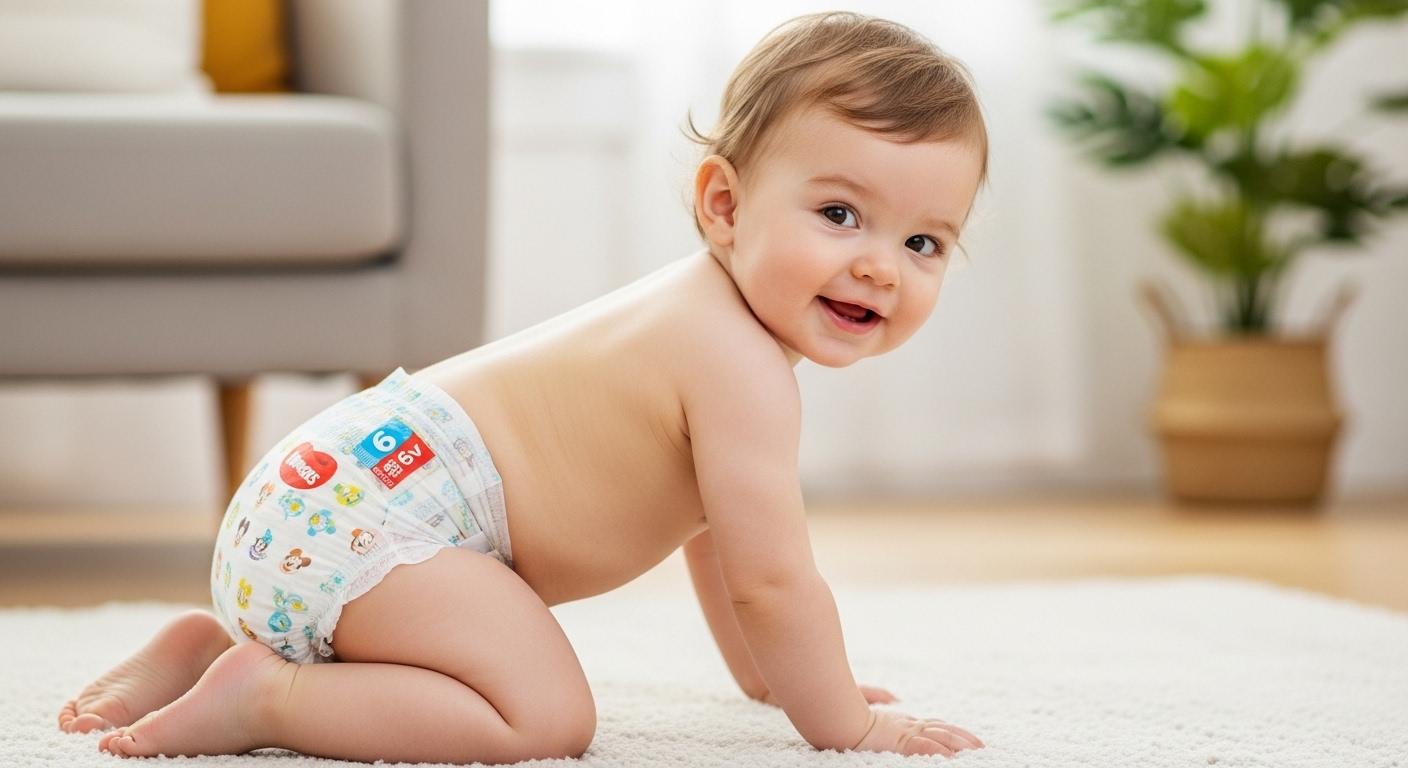 하기스 기저귀 6단계