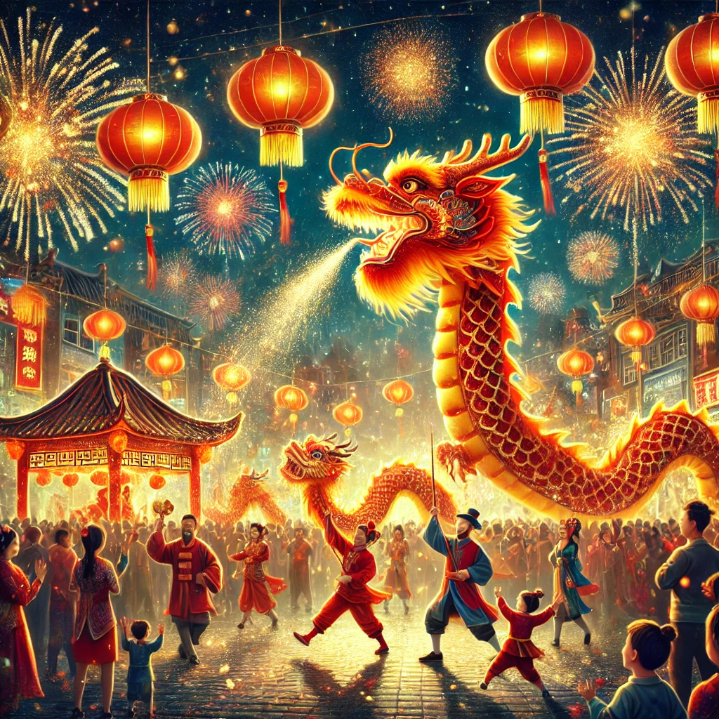 중국 춘절 축제
