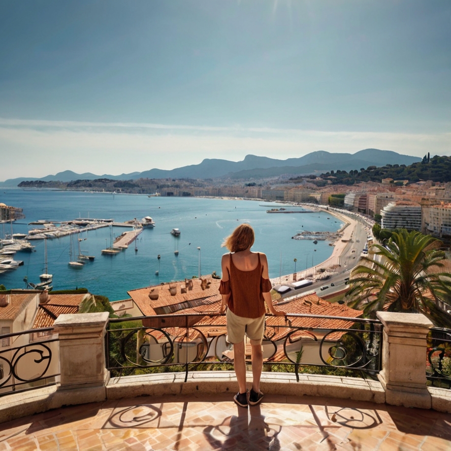 낭만의 도시 칸의 모습을 묘사한 이미지