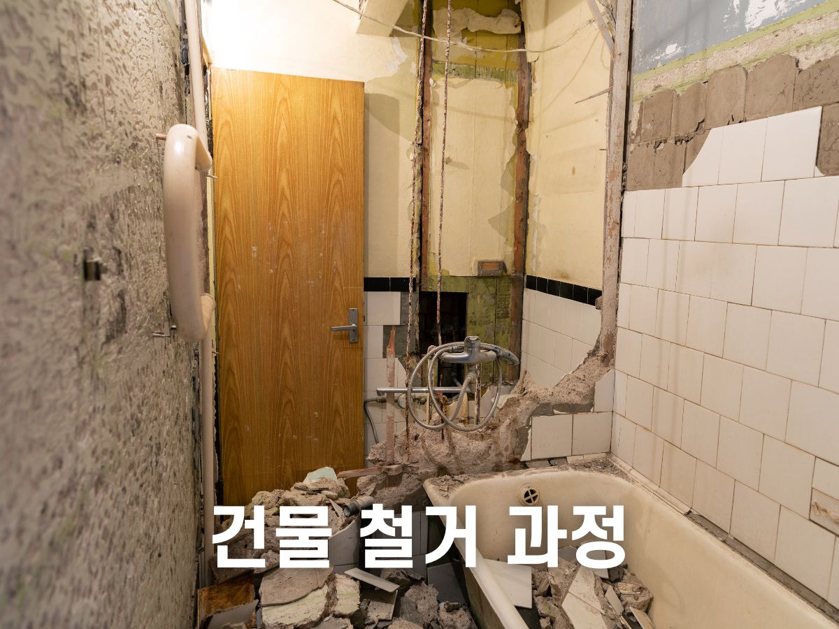 건물 철거 과정
