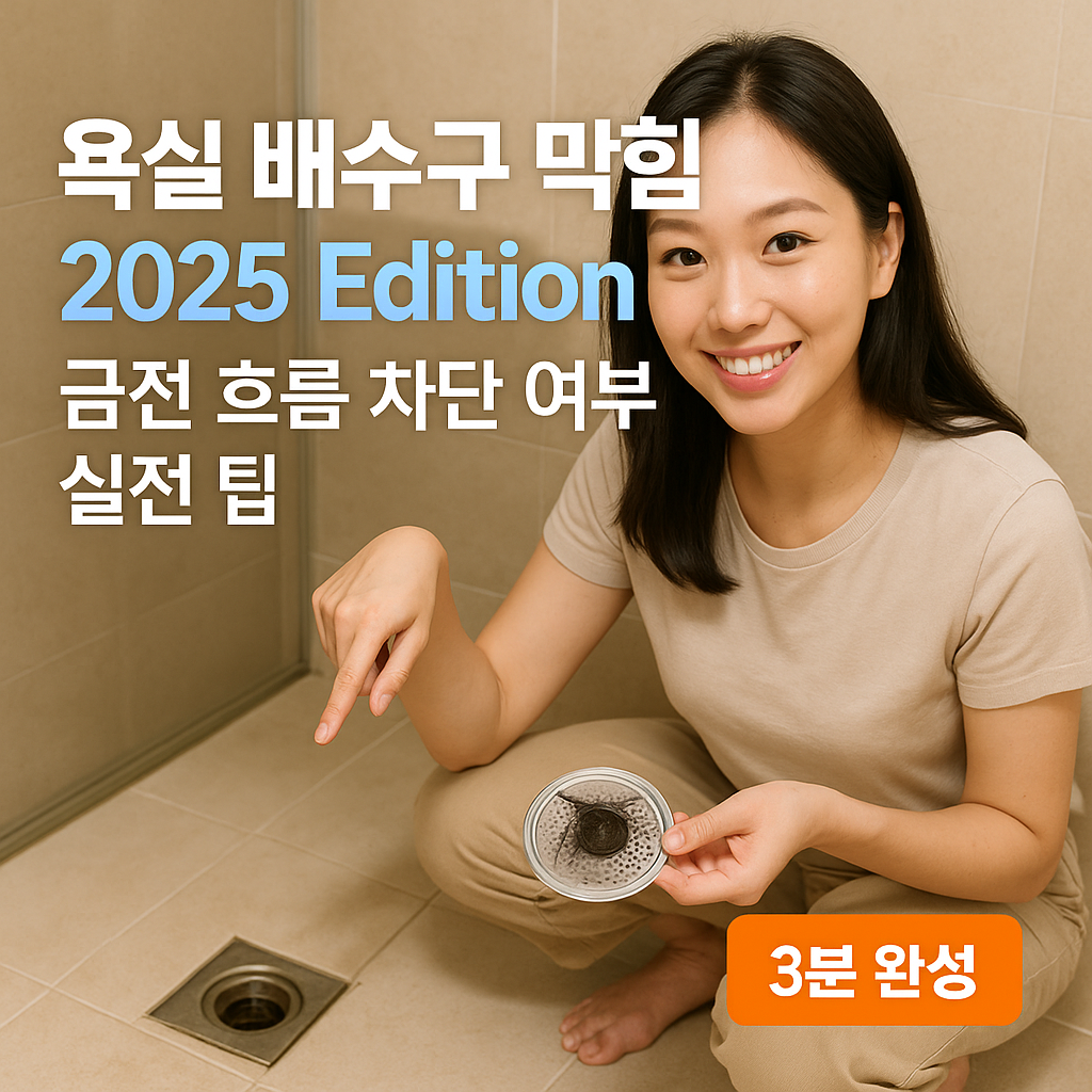 욕실 배수구 막힘 2025 Edition ｜ 금전 흐름 차단 여부 실전 팁