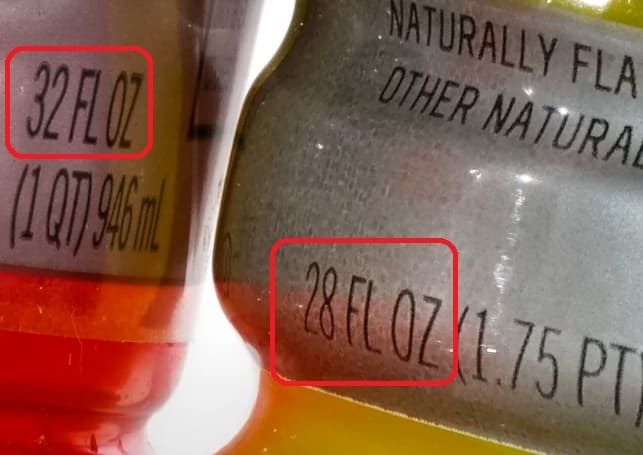 슈링크플레이션의 해외 사례 : 게토레이