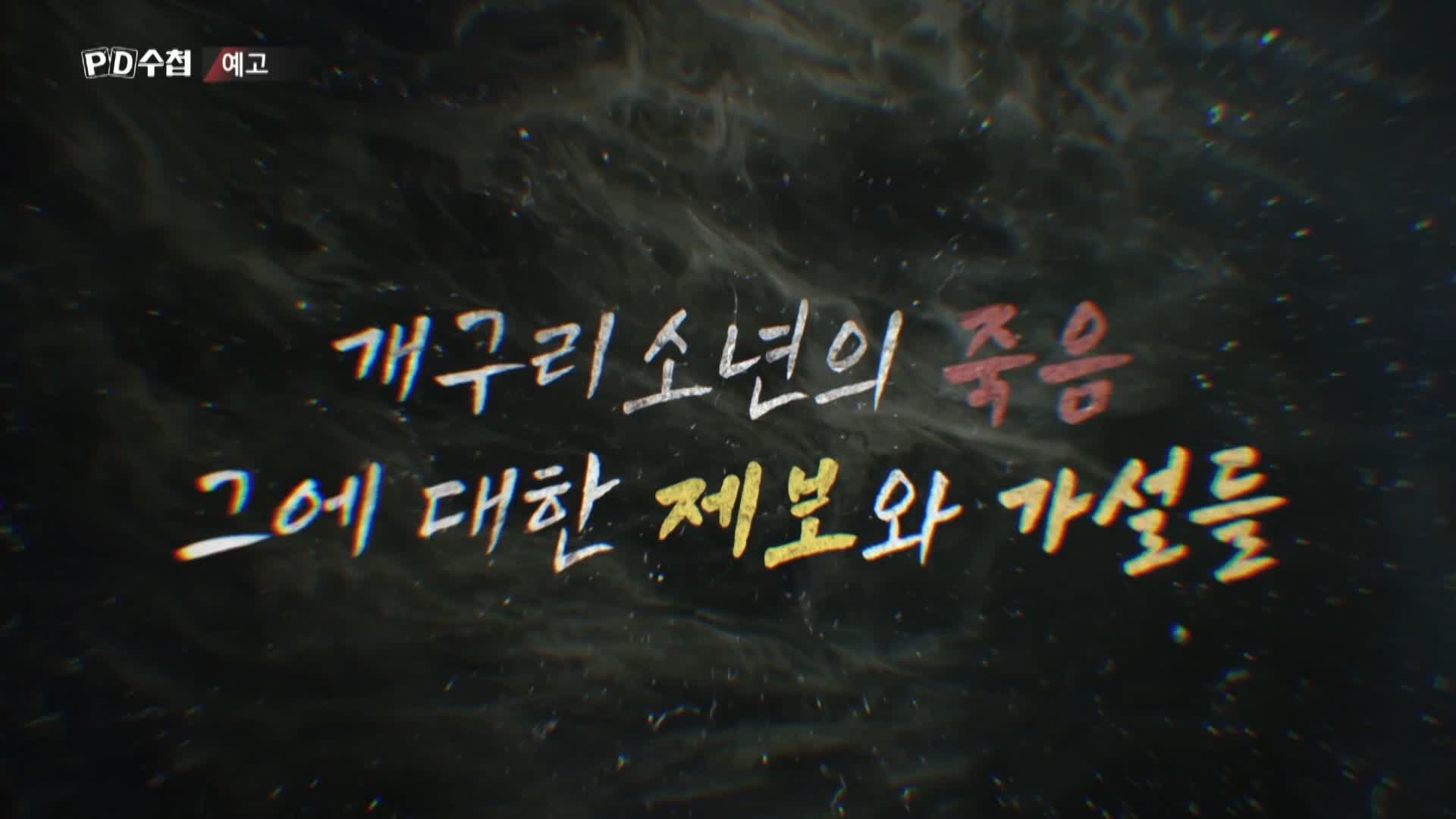 피디수첩 개구리소년 와룡산에 묻힌 진실 오늘방송 다시보기