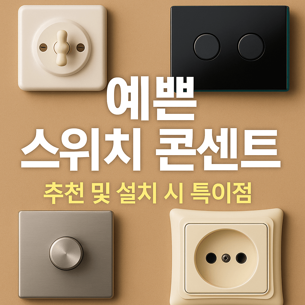 인테리어에 포인트가 되는 예쁜 스위치, 콘센트를 알아보자