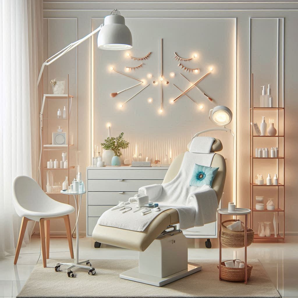 피부,체형관리 샵 배경