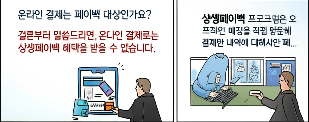 상생페이백 100% 활용법: 오프라인..