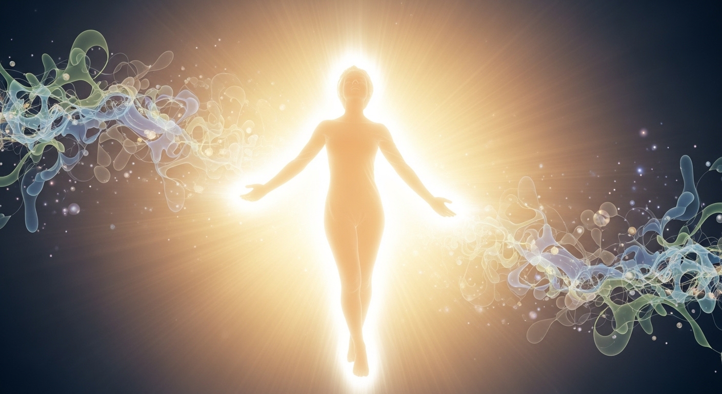 활기찬 기운과 건강한 면역력을 상징하는 사람의 이미지.