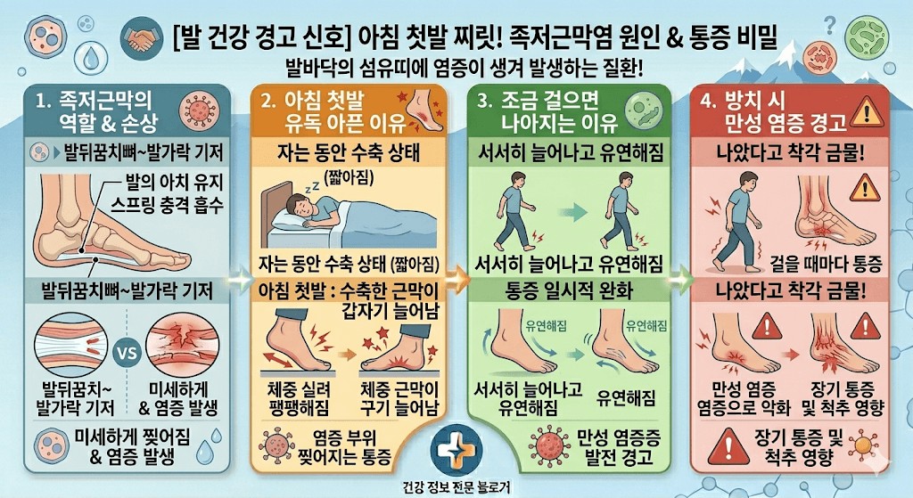 족저근막염 원인과 통증의 이유