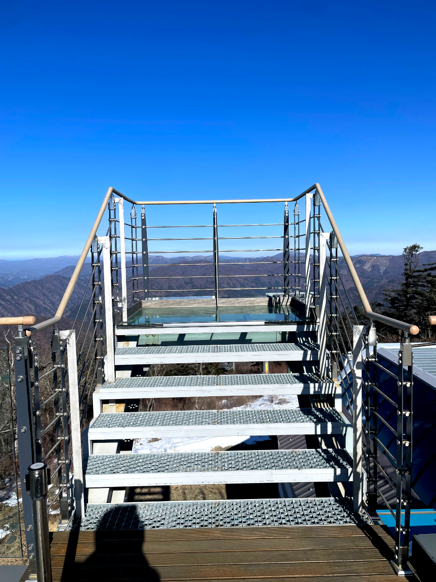 가리왕산 케이블카 체험여행안내 : 가리왕산 전망대 데크탑방