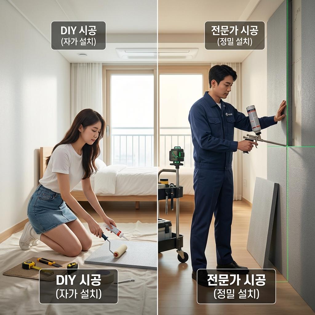 셀프 단열 공사 vs 전문 업체 시공, 비용 대비 만족도 비교