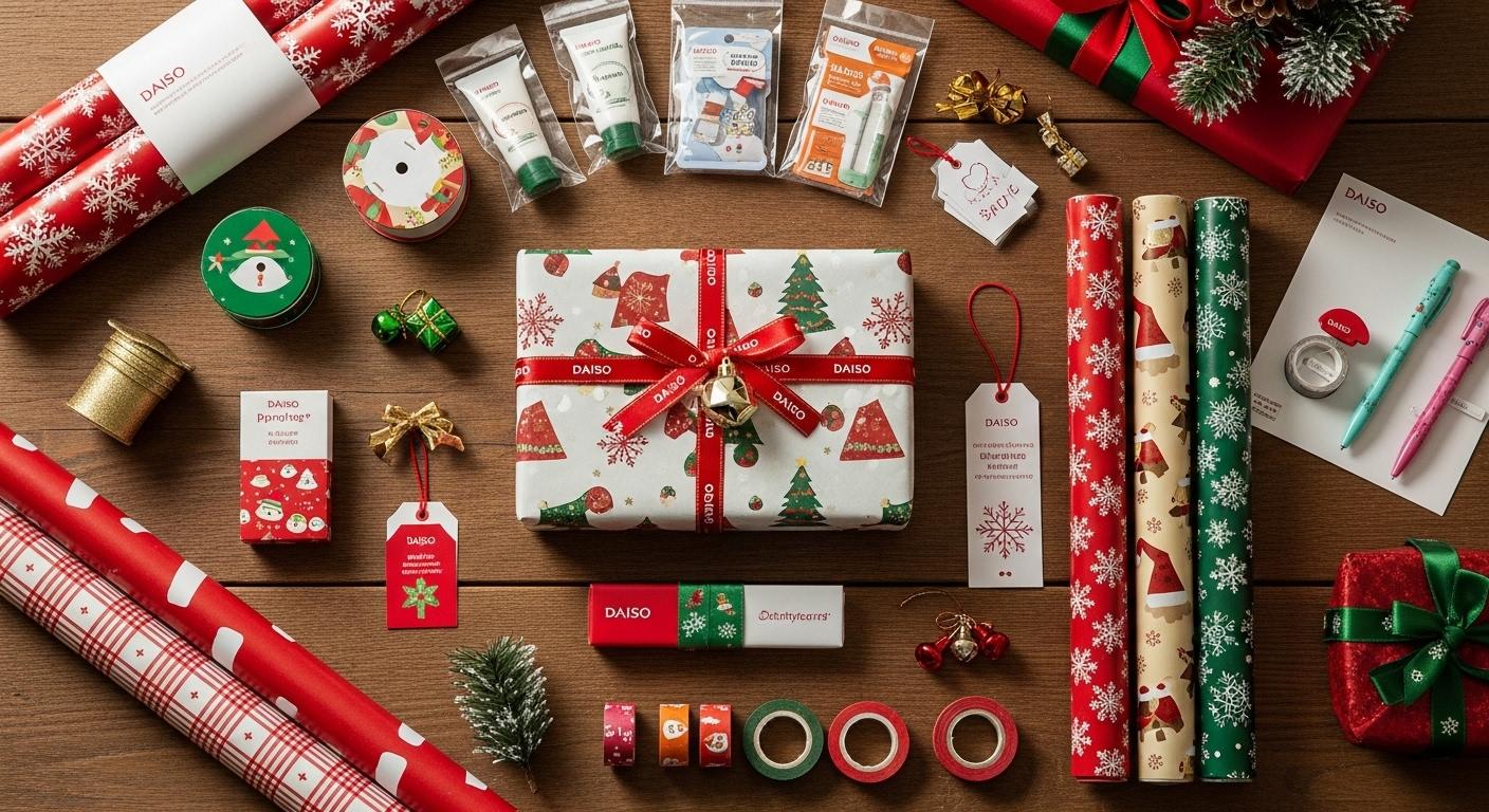 크리스마스 선물 포장 다이소
