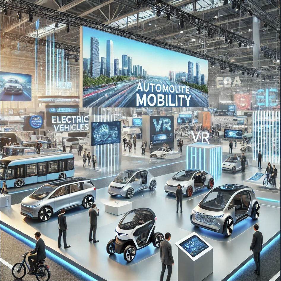 자동차 모빌리티 전시장 내부