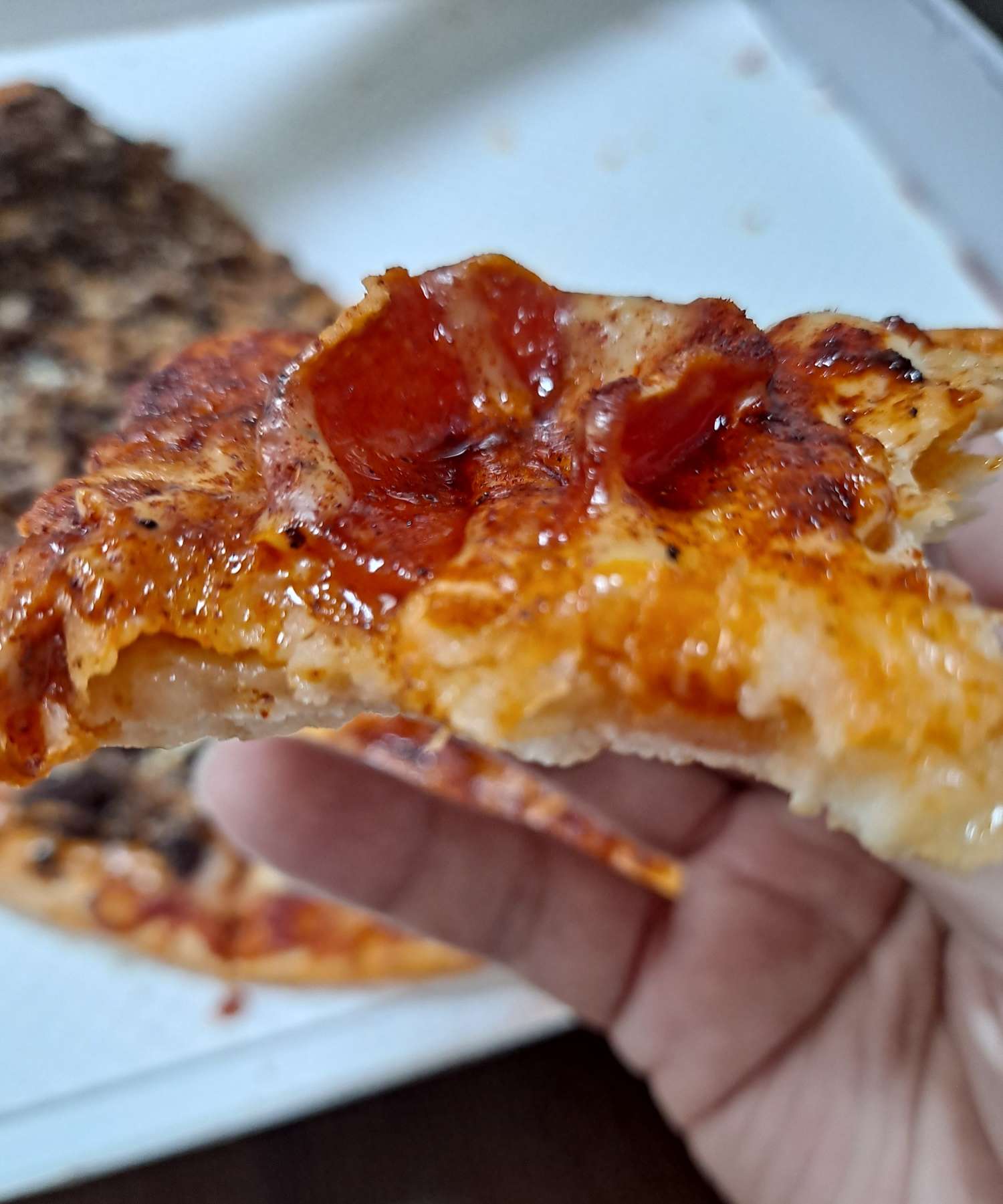 페퍼로니 씬 피자