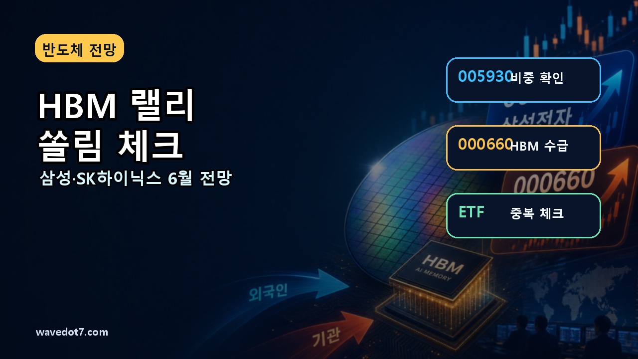삼성전자 SK하이닉스 주가 전망 2026년 6월 HBM ETF 썸네일