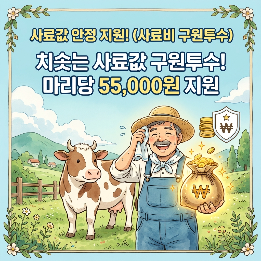 2026년 저탄소 농업 프로그램 저메탄사료 한우 젖소 육우 지원금