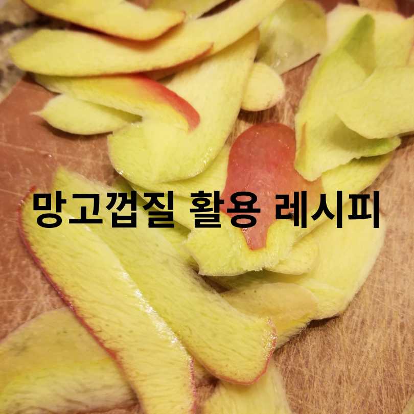 망고껍질 효능과 망고껍질 먹는 방법