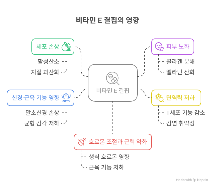 비타민E 결핍 영향