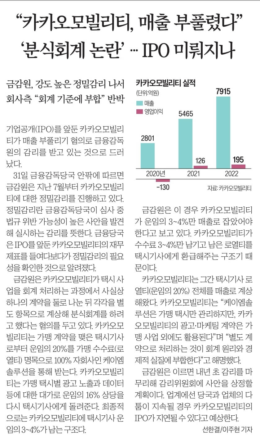 11월 1일 수요일 경제뉴스 신문스크랩