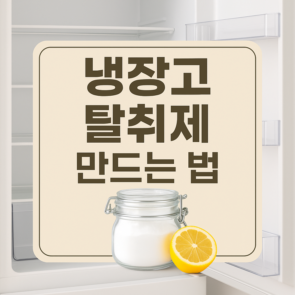 냉장고 탈취제 만드는 법