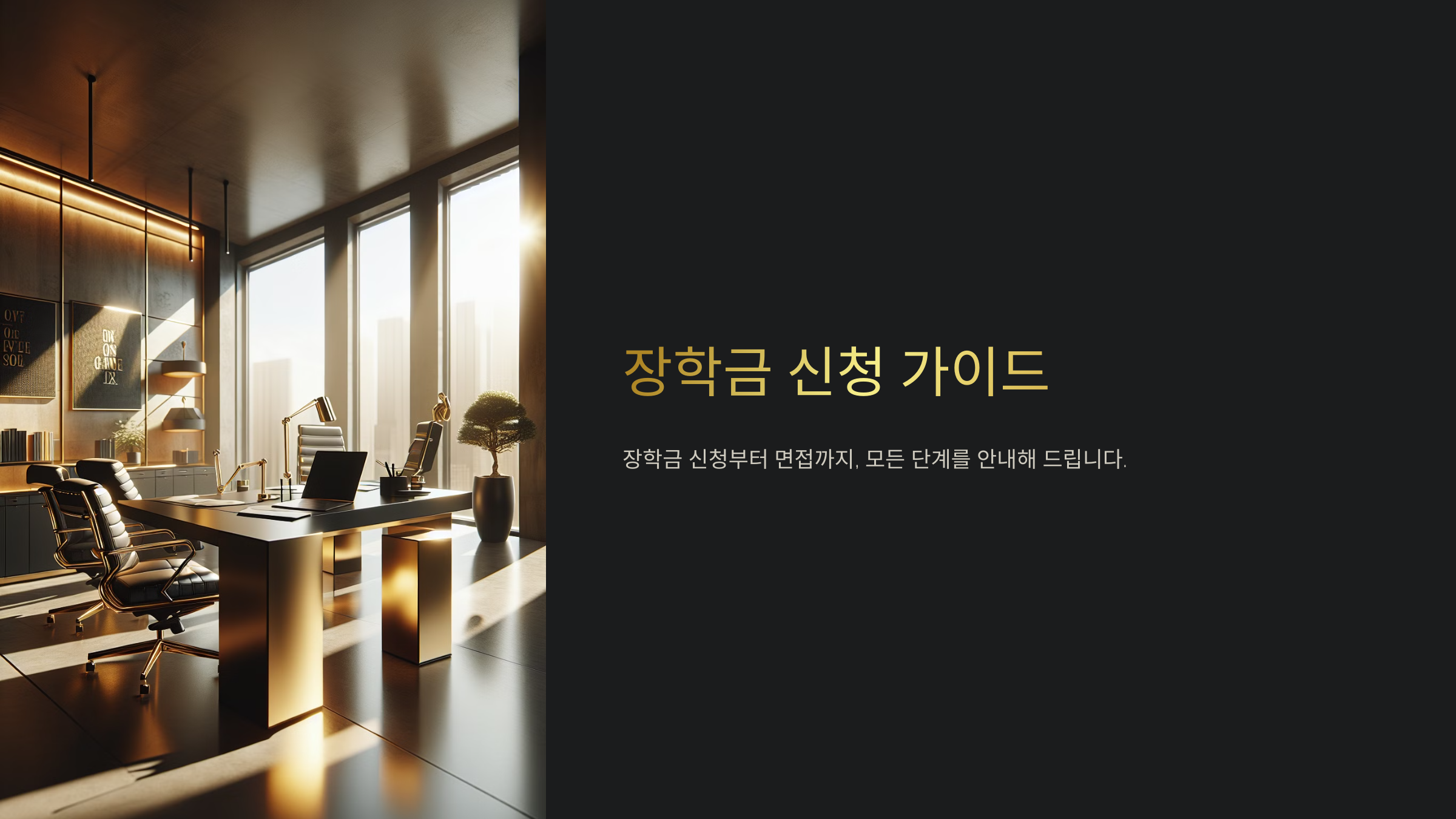 장학금 신청 방법