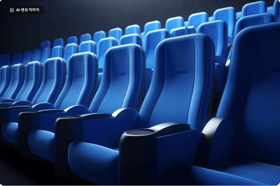영화관 실내 좌석 모습