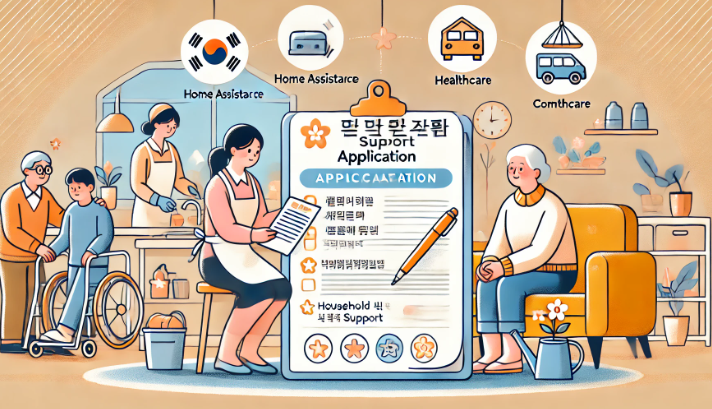 가사 및 방문 지원 신청 방법