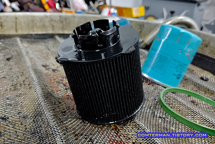 올란도 디젤 연료필터 교체