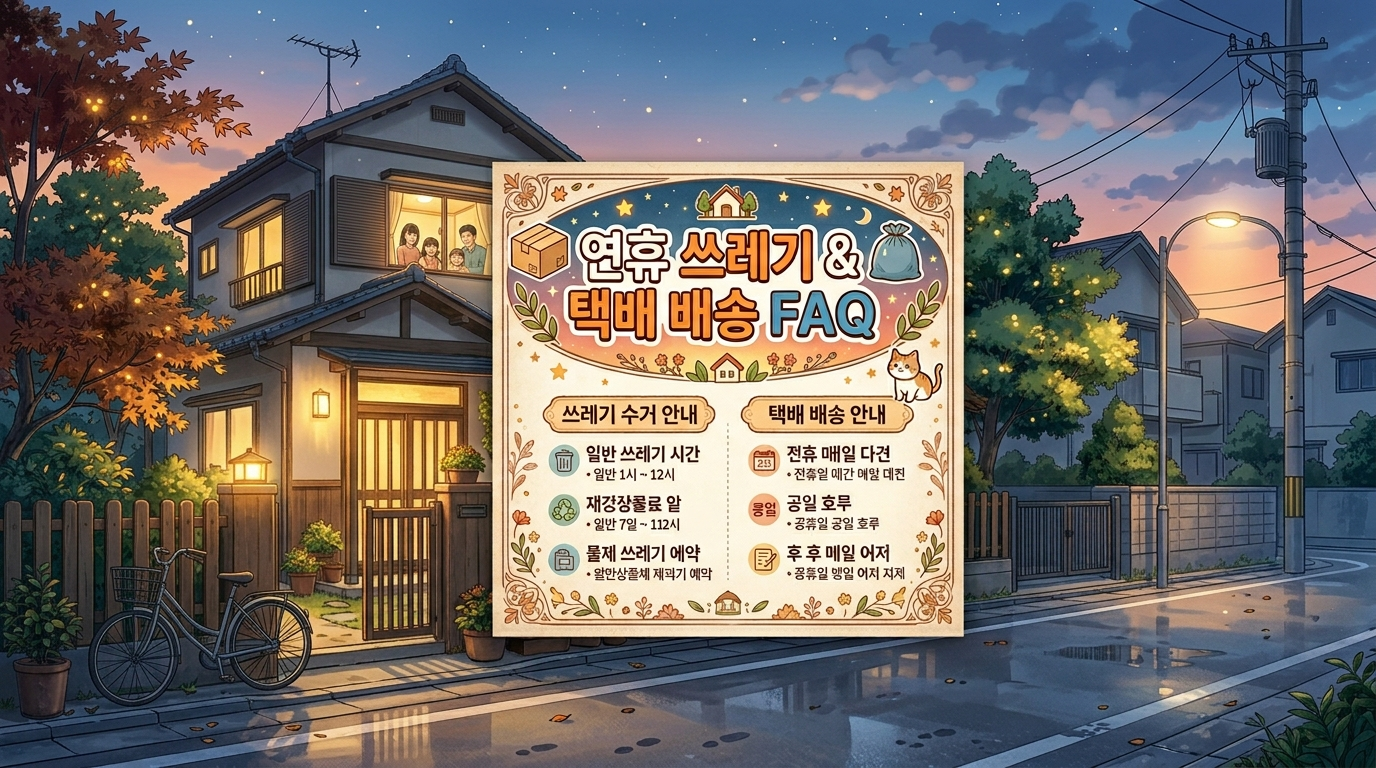 명절 수거 일정 및 택배 배송 관련 자주 묻는 질문 FAQ 답변