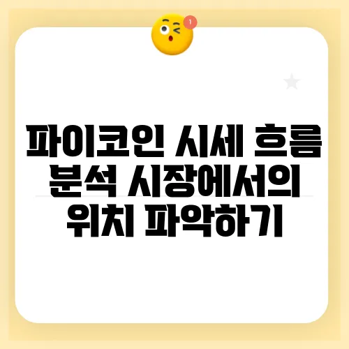 파이코인 시세 흐름 분석 시장에서의 위치 파악하기