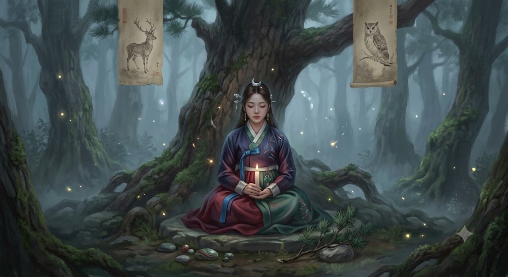 무속인기도하다