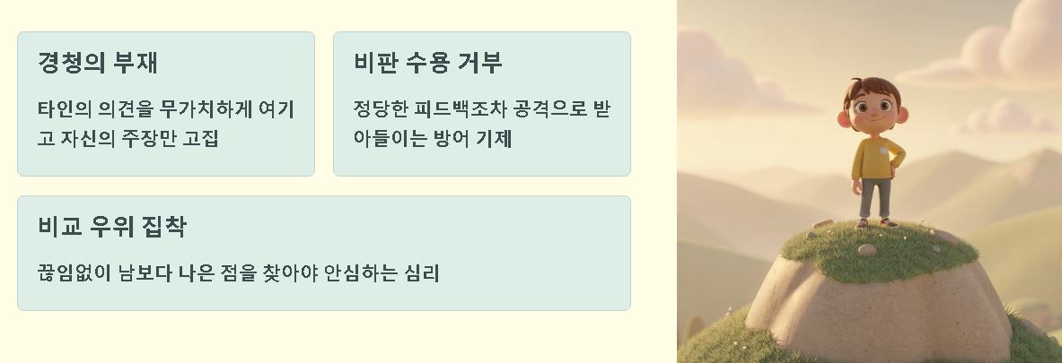 자만심 뜻 자존심 뜻